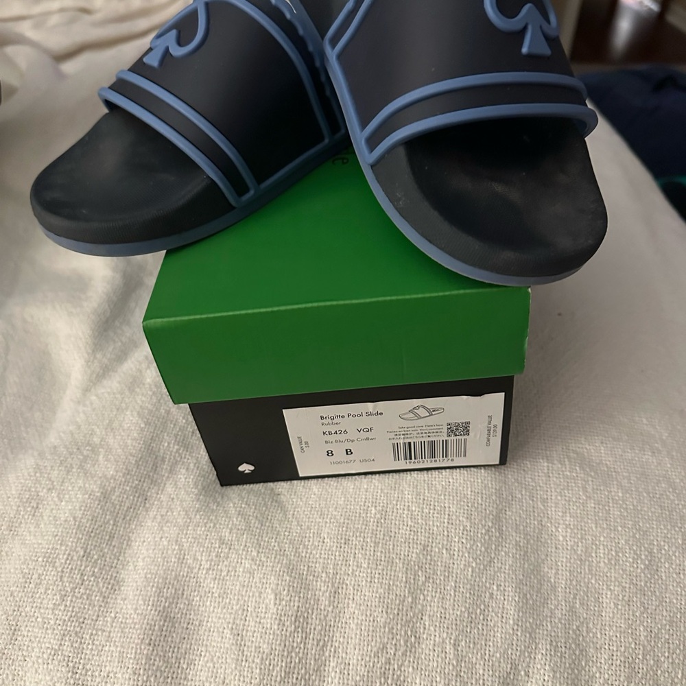 Kate Spade Blue Sandals with Wide Strap